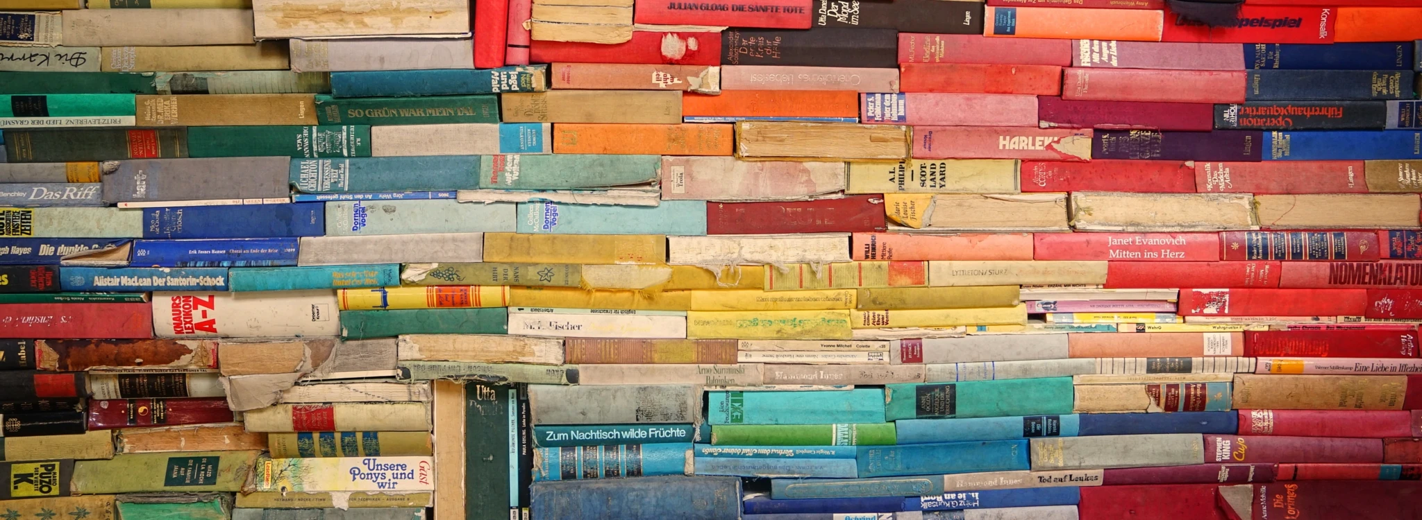 Colorful collection of books