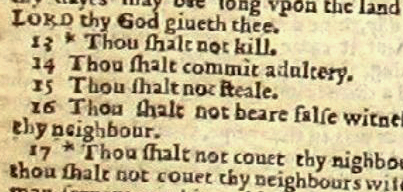 Exodus 20:14 from the Wicked Bible